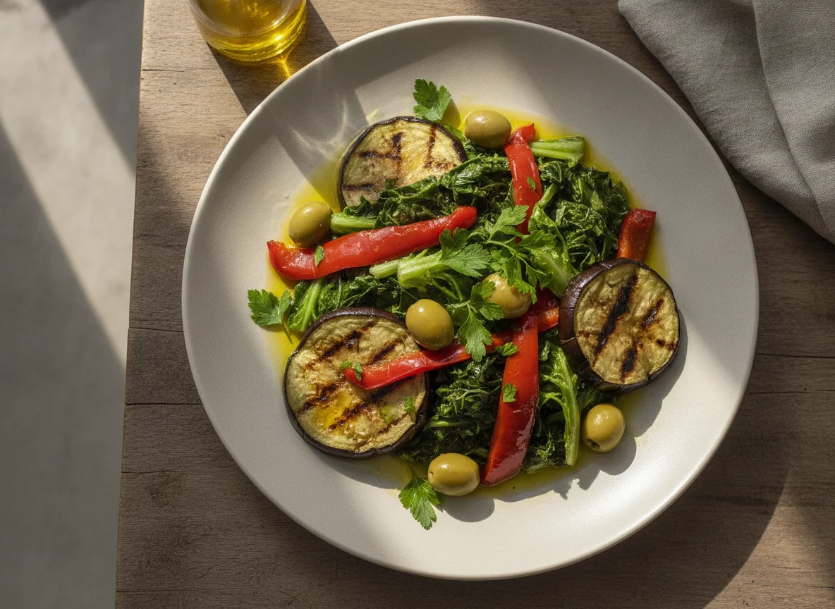 Salada de Legumes Grelhados e Conservas photo