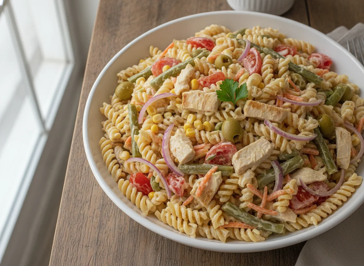 Salada de Macarrão com Frango photo