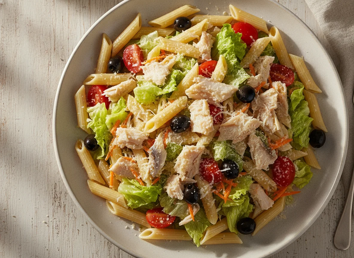 Salada de Macarrão Penne com Bacalhau photo