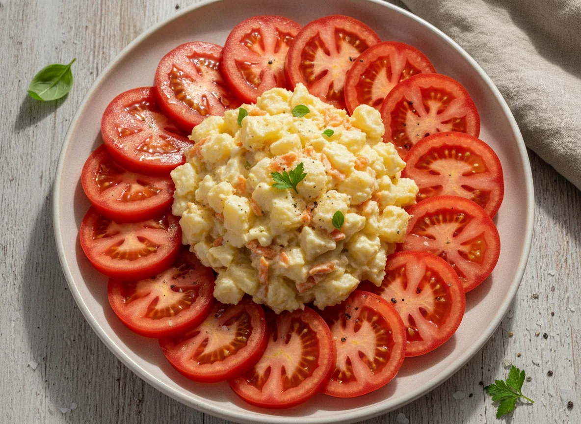 Salada de Maionese com Tomate photo