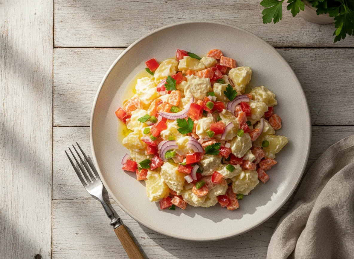 Salada de Maionese e Vinagrete photo