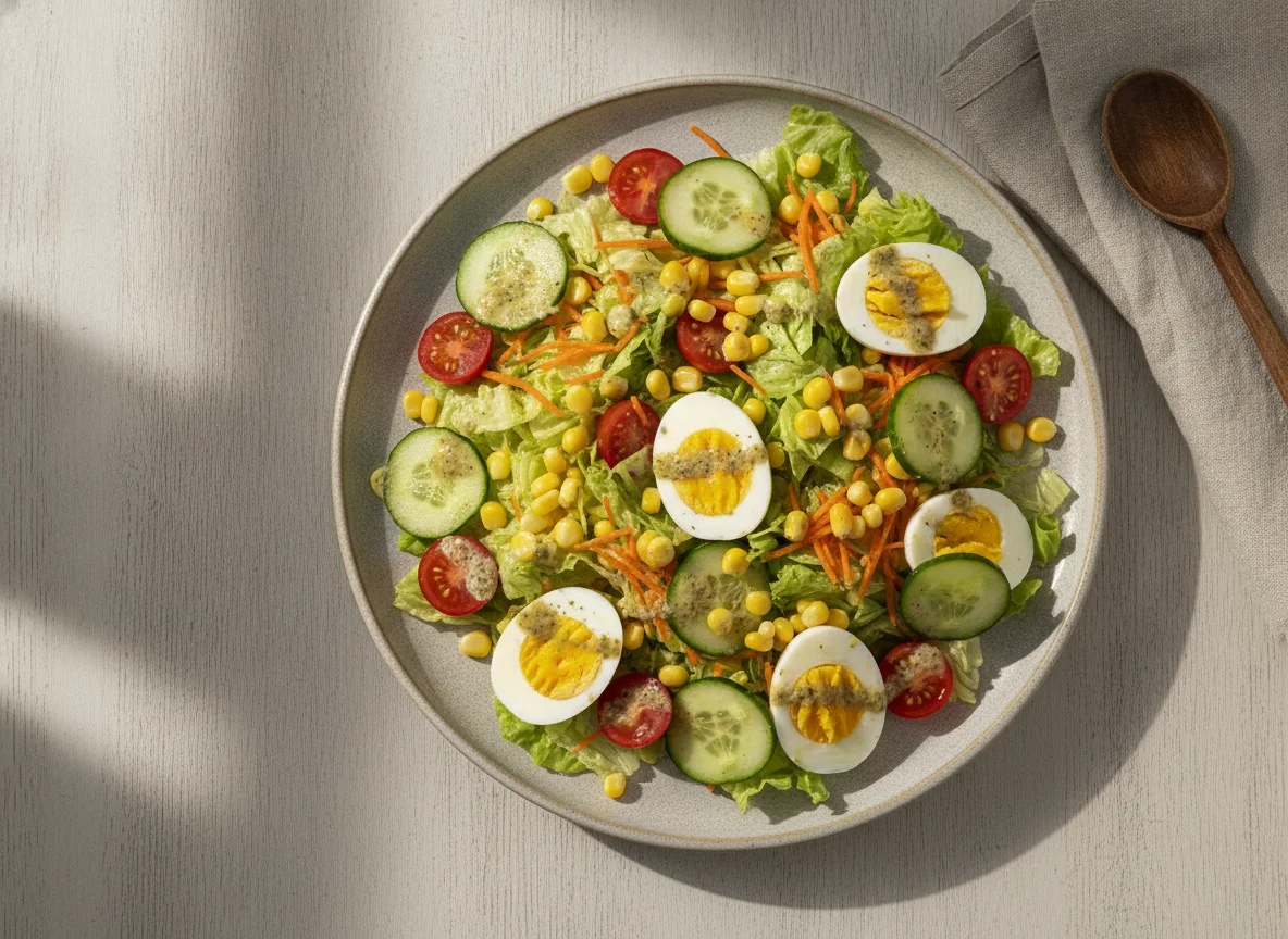 Salada de Ovo com Vegetais photo