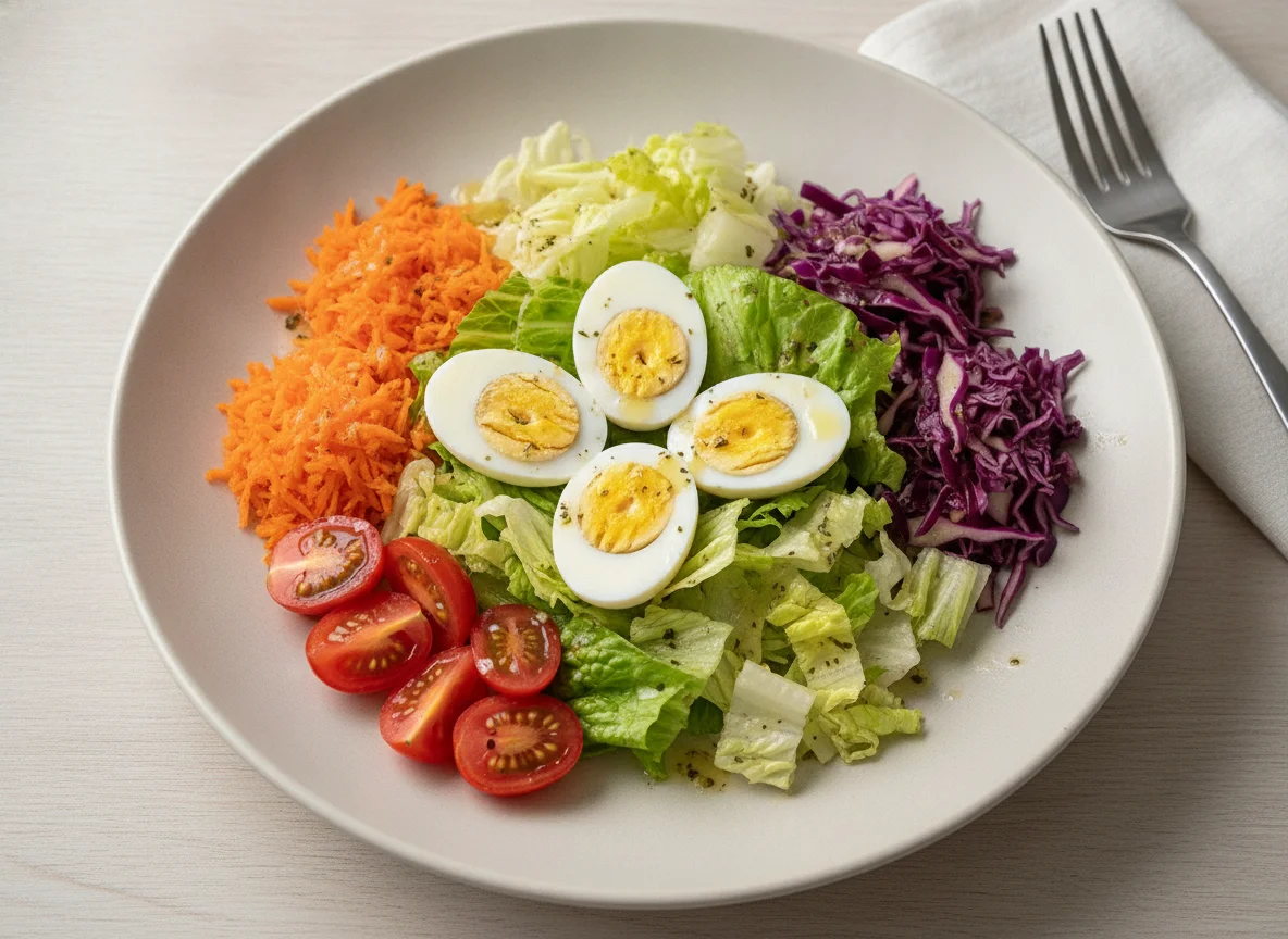 Salada de Ovos de Codorna com Vegetais photo