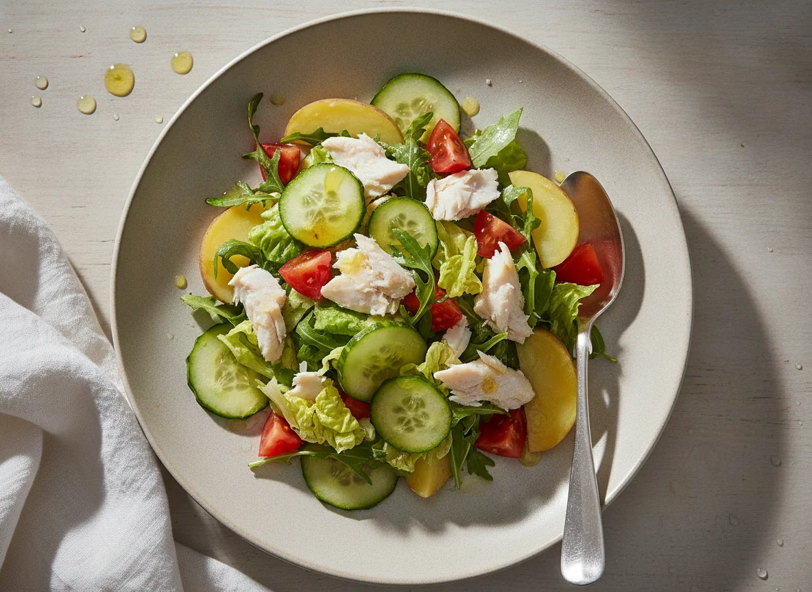 Salada de Peixe com Legumes photo