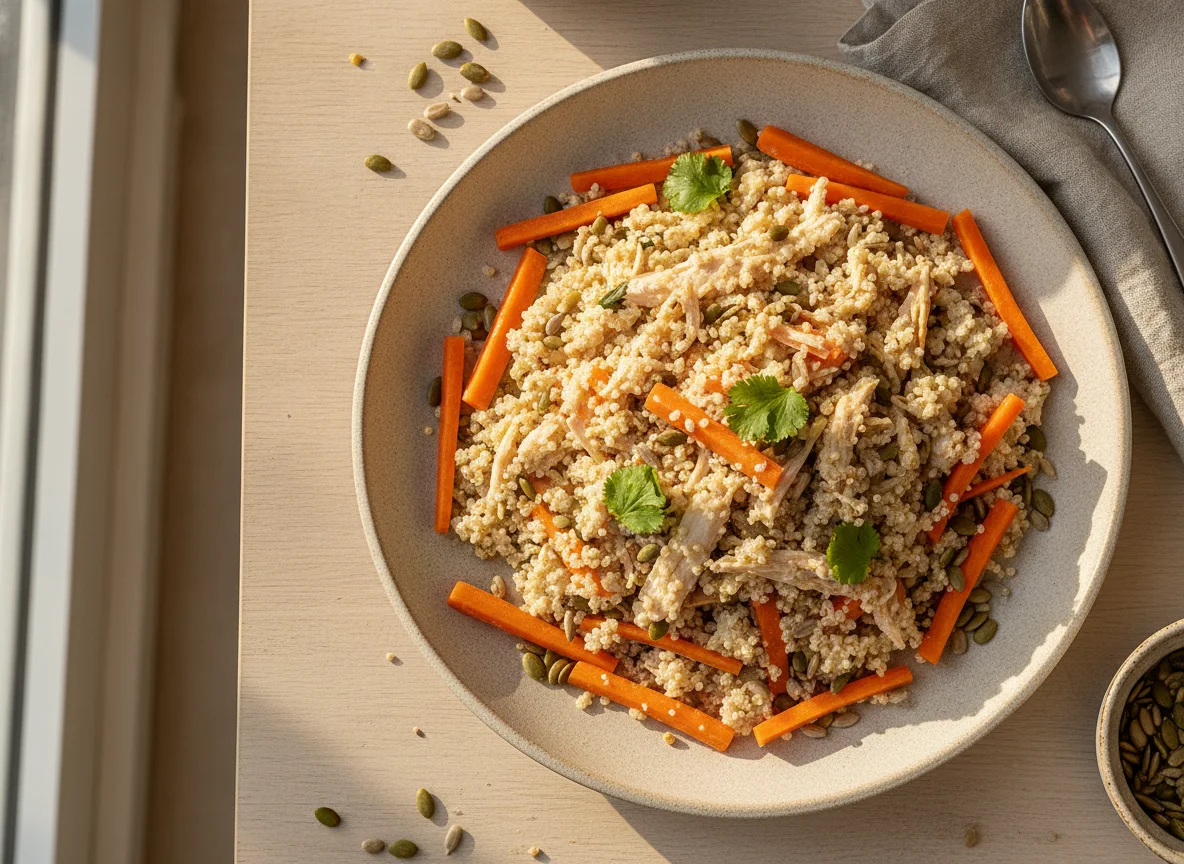Salada de Quinoa com Frango e Cenoura photo