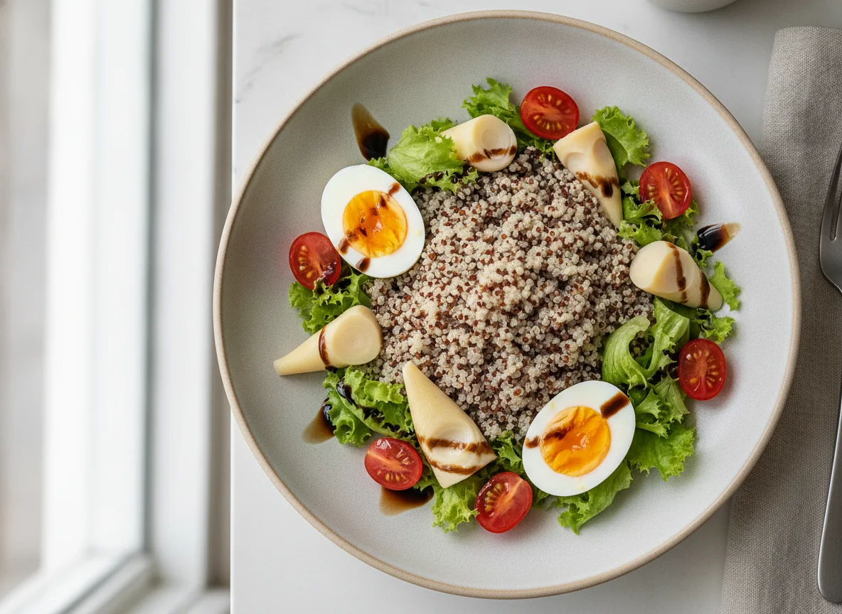 Salada de Quinoa com Ovos e Molho photo