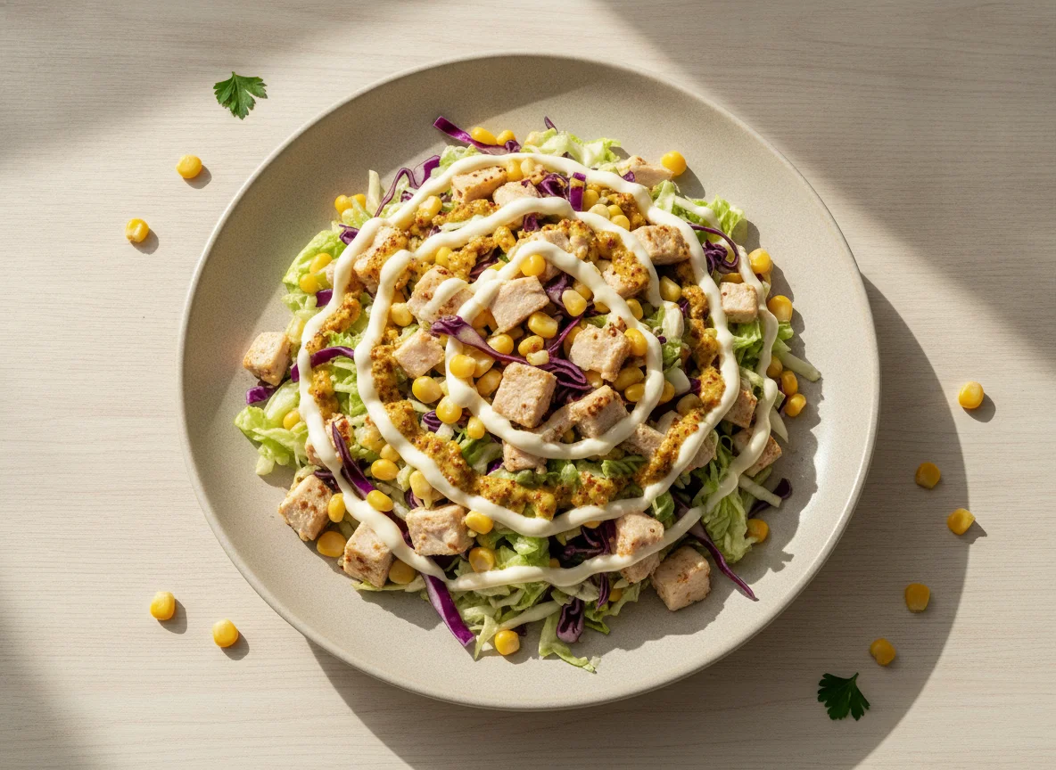Salada de Repolho com Frango e Milho photo
