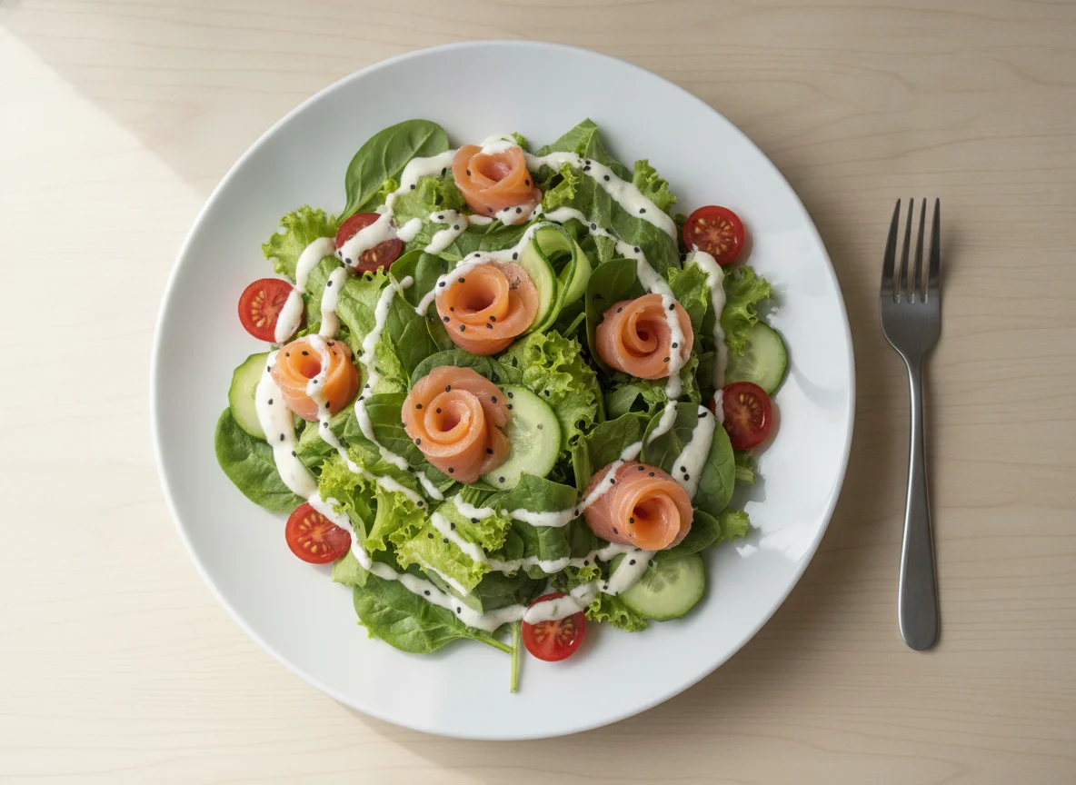 Salada de Salmão Defumado photo