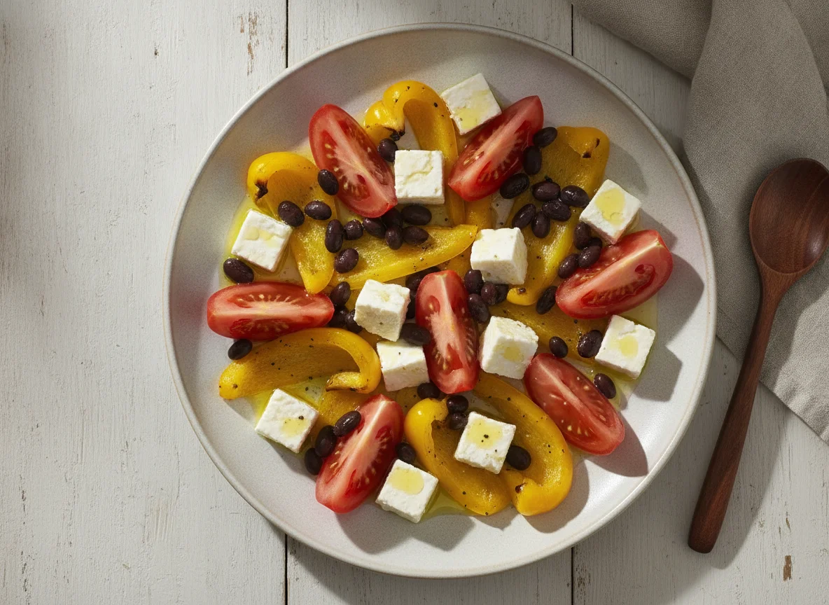 Salada de Tomate com Pimento e Queijo photo