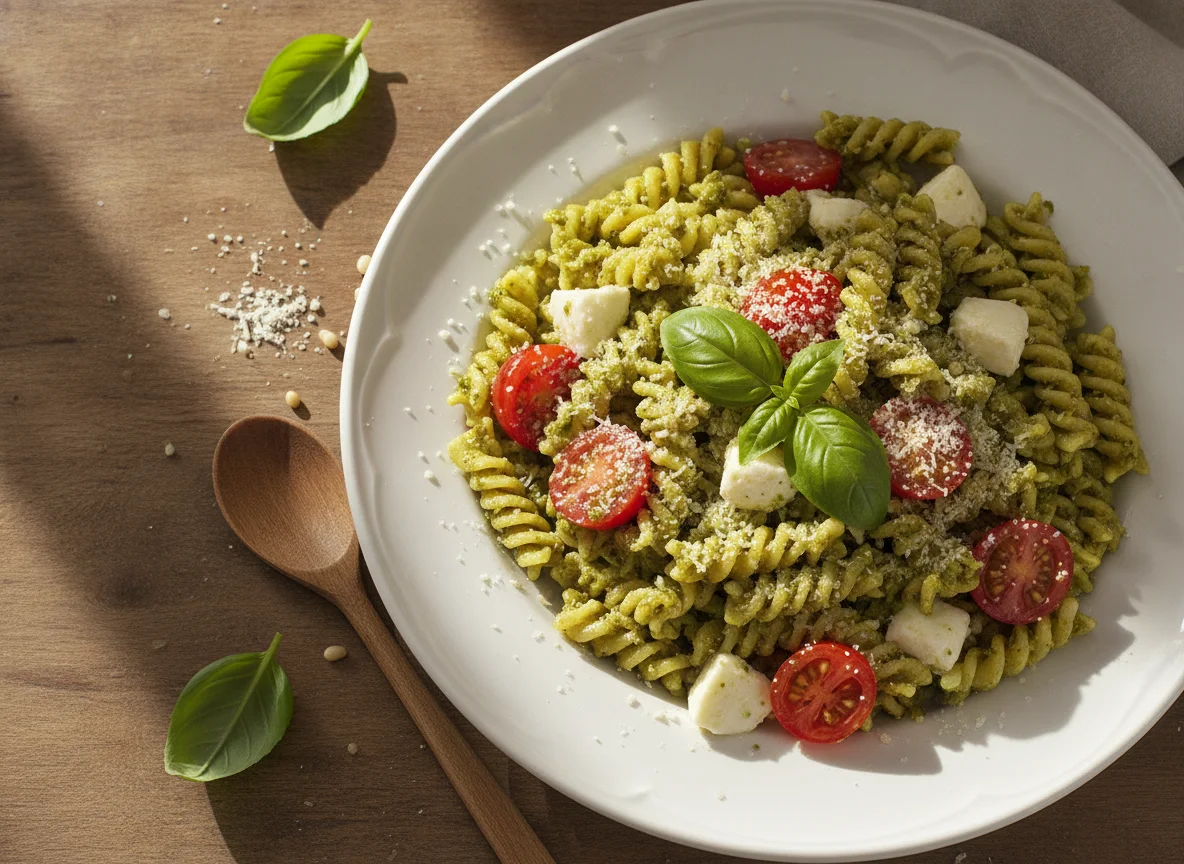 Salada Fusili ao Molho Pesto photo
