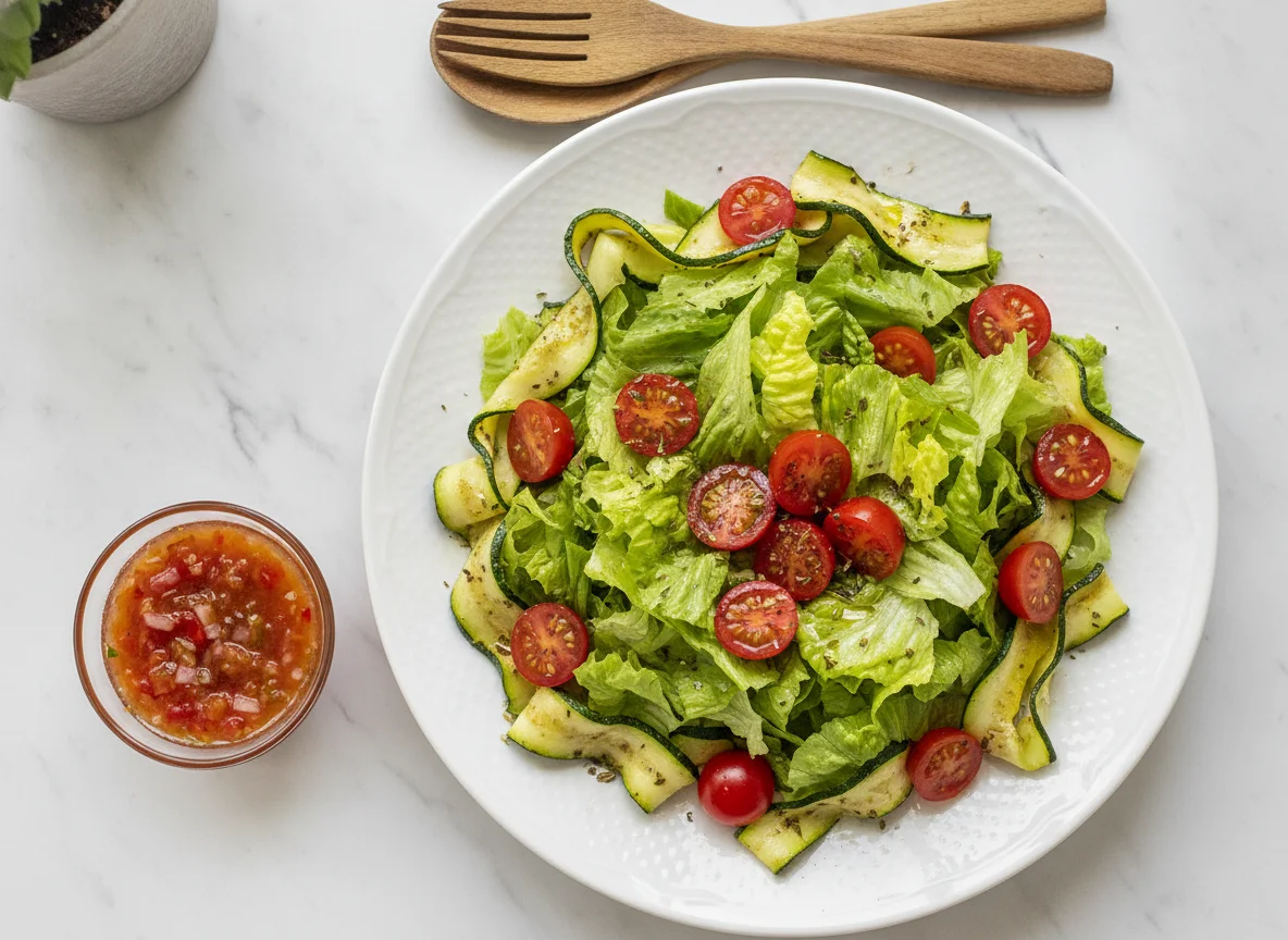 Salada mista com abobrinha photo