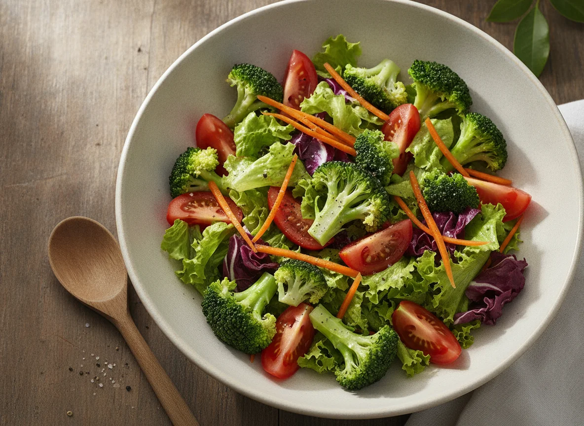 Salada Mista com Brócolis e Tomate photo