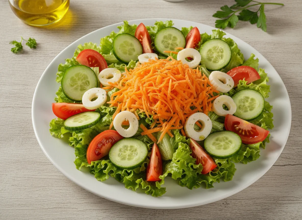 Salada Mista com Cenoura e Palmito photo