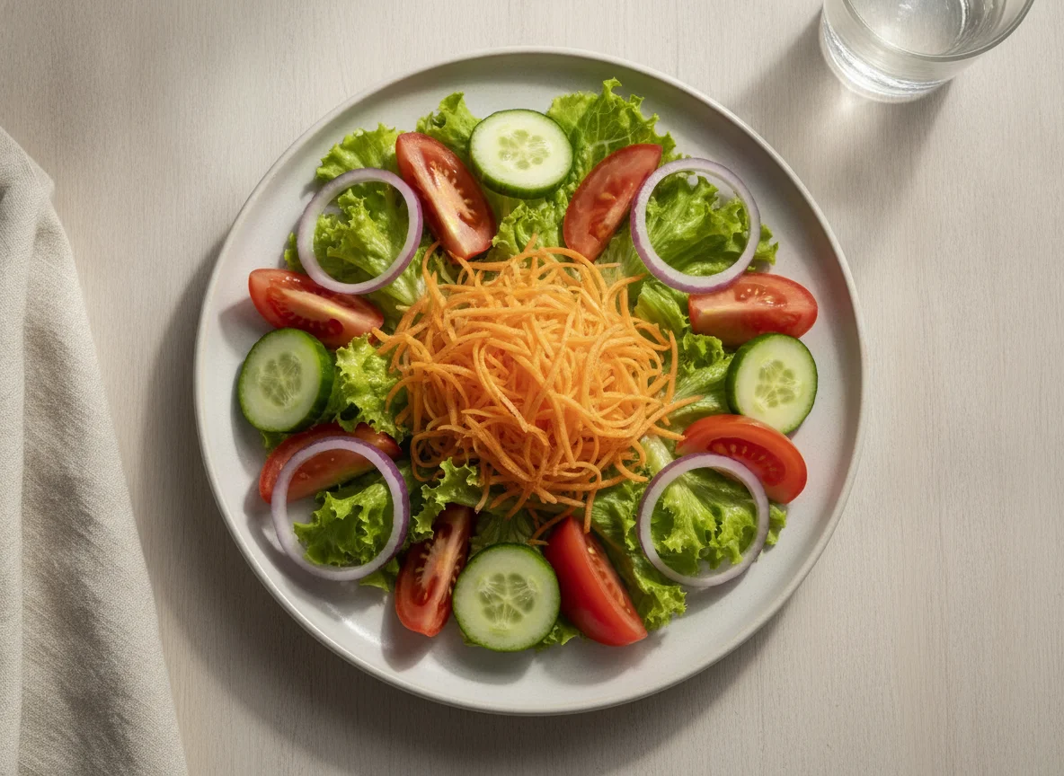 Salada Mista com Cenoura Ralada photo