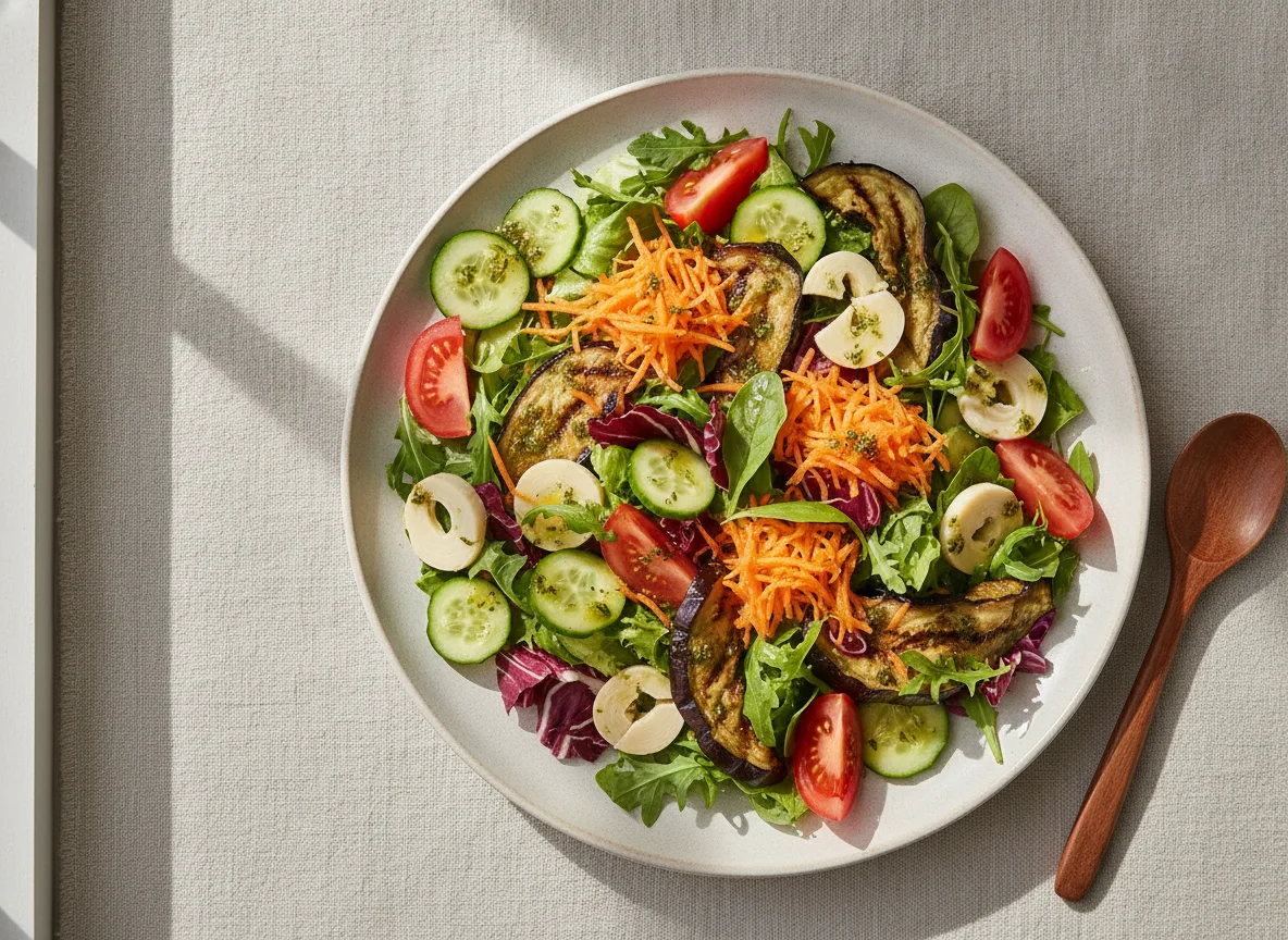 Salada Mista com Folhas e Legumes photo