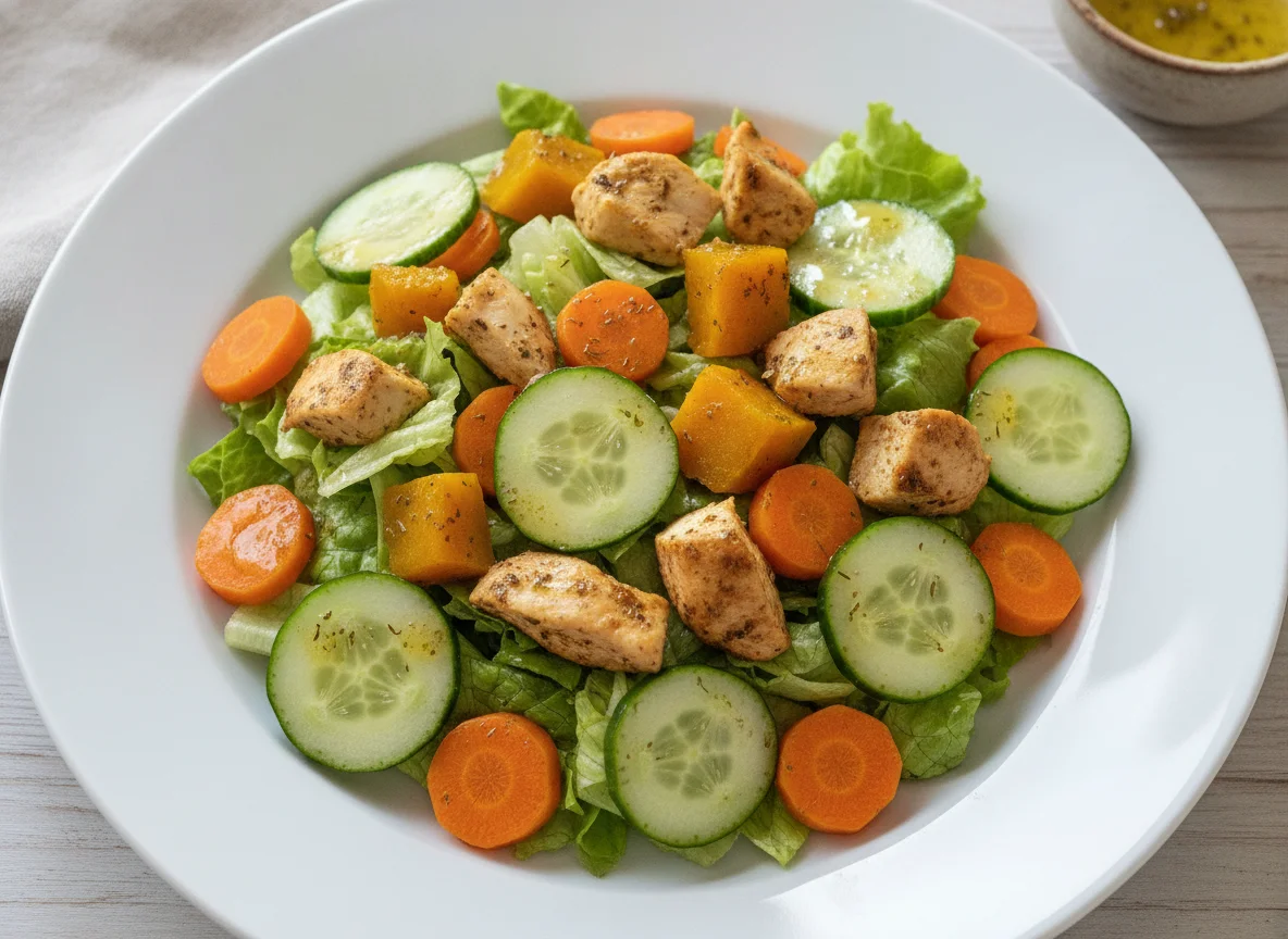Salada Mista com Frango e Legumes photo