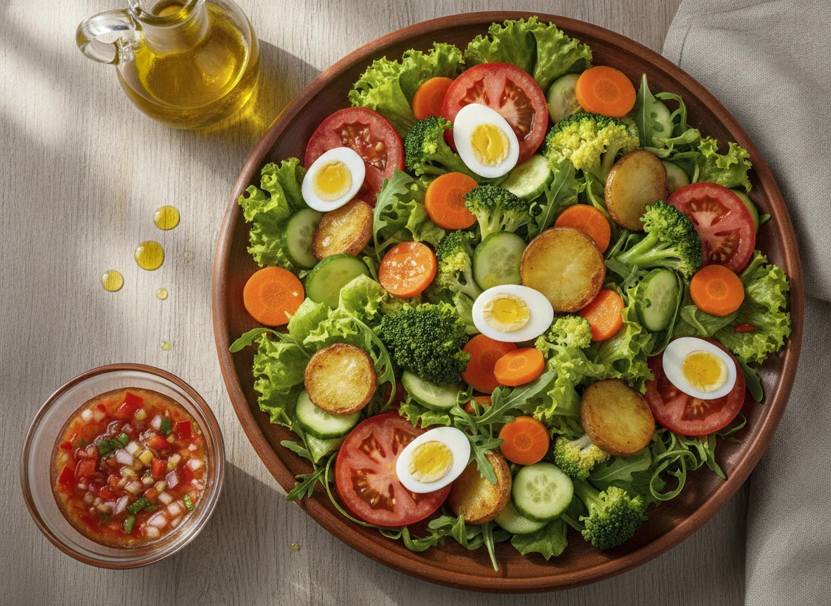 Salada Mista com Legumes Cozidos photo