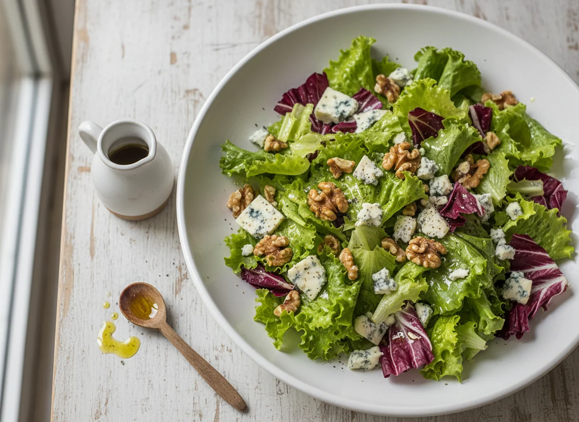 Salada Mista com Nozes e Queijo Azul photo
