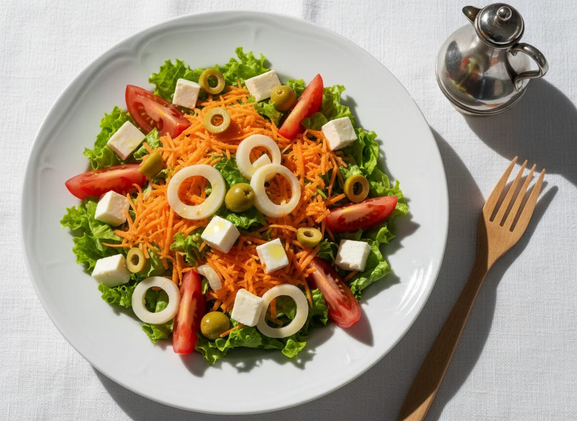 Salada Mista com Palmito e Azeitonas photo