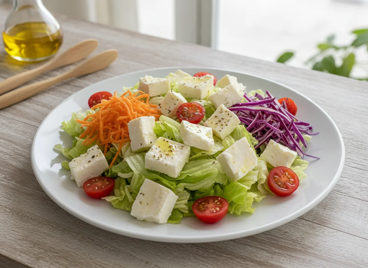 Salada Mista com Queijo Branco photo