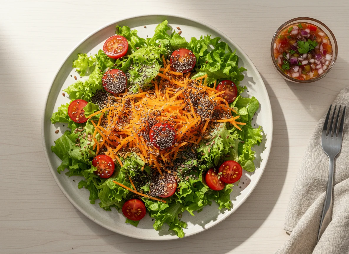 Salada Mista com Sementes photo