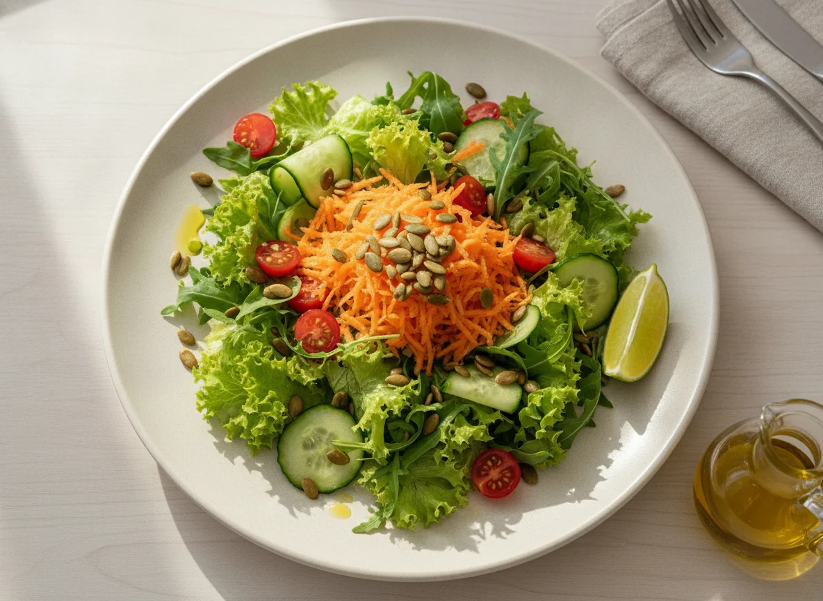 Salada Mista com Sementes de Abóbora photo