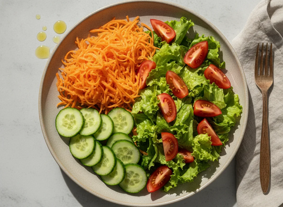 Salada mista de legumes photo