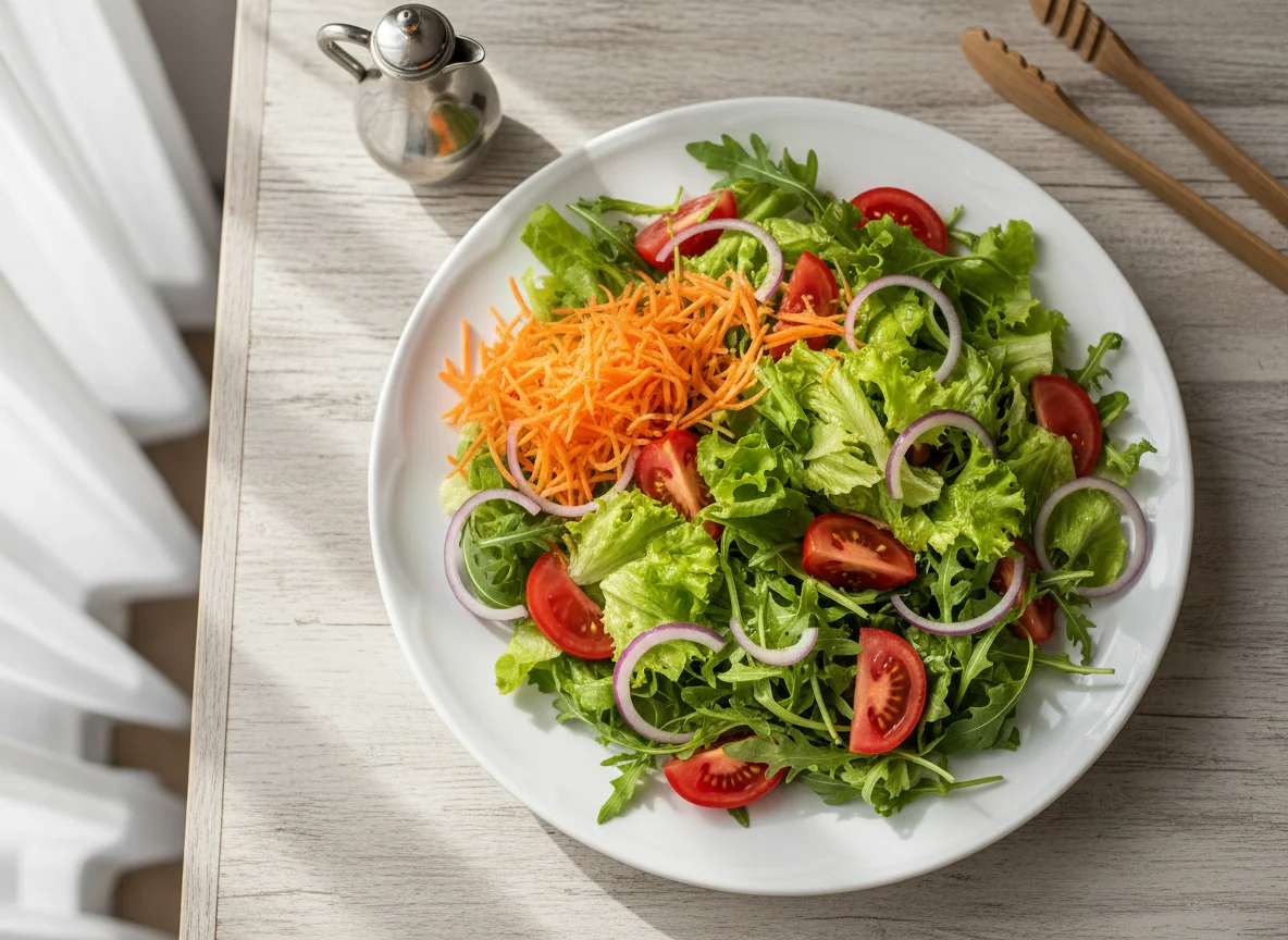 Salada mista simples photo