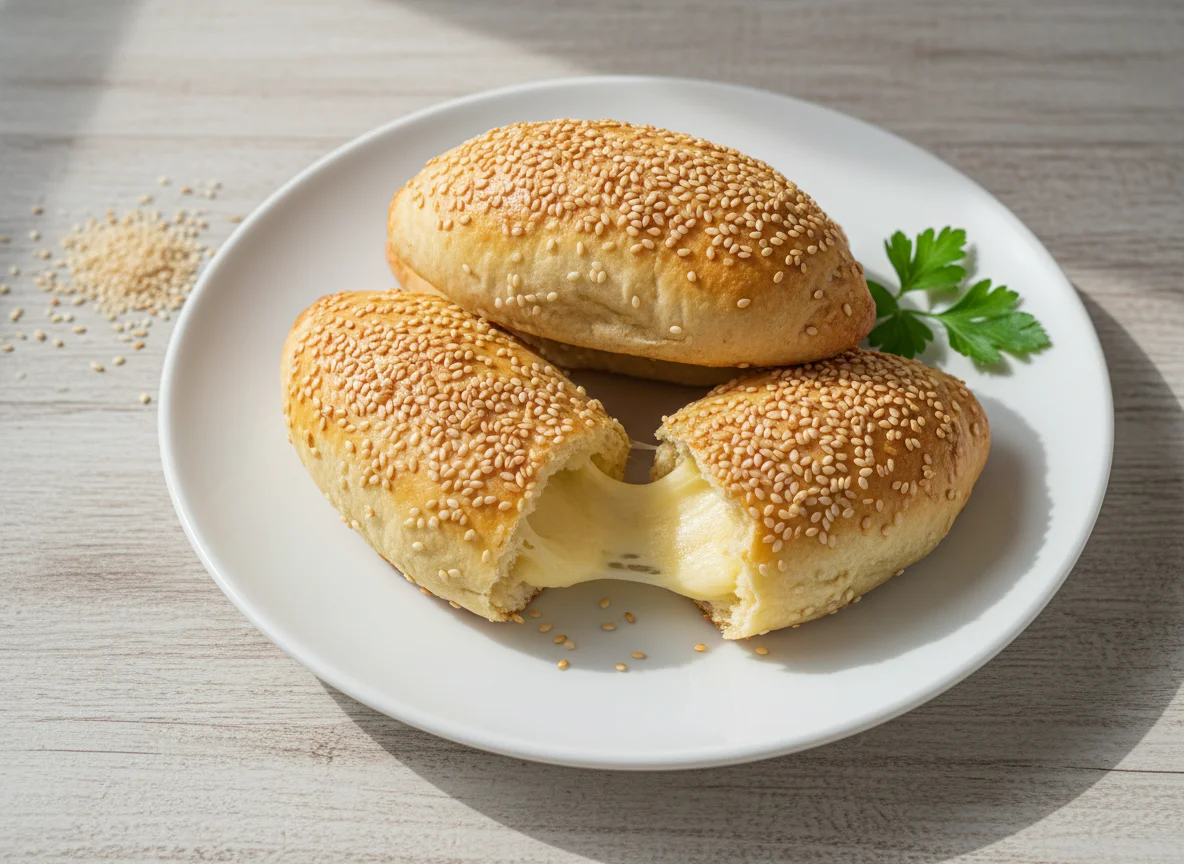 Salgado de queijo com gergelim photo