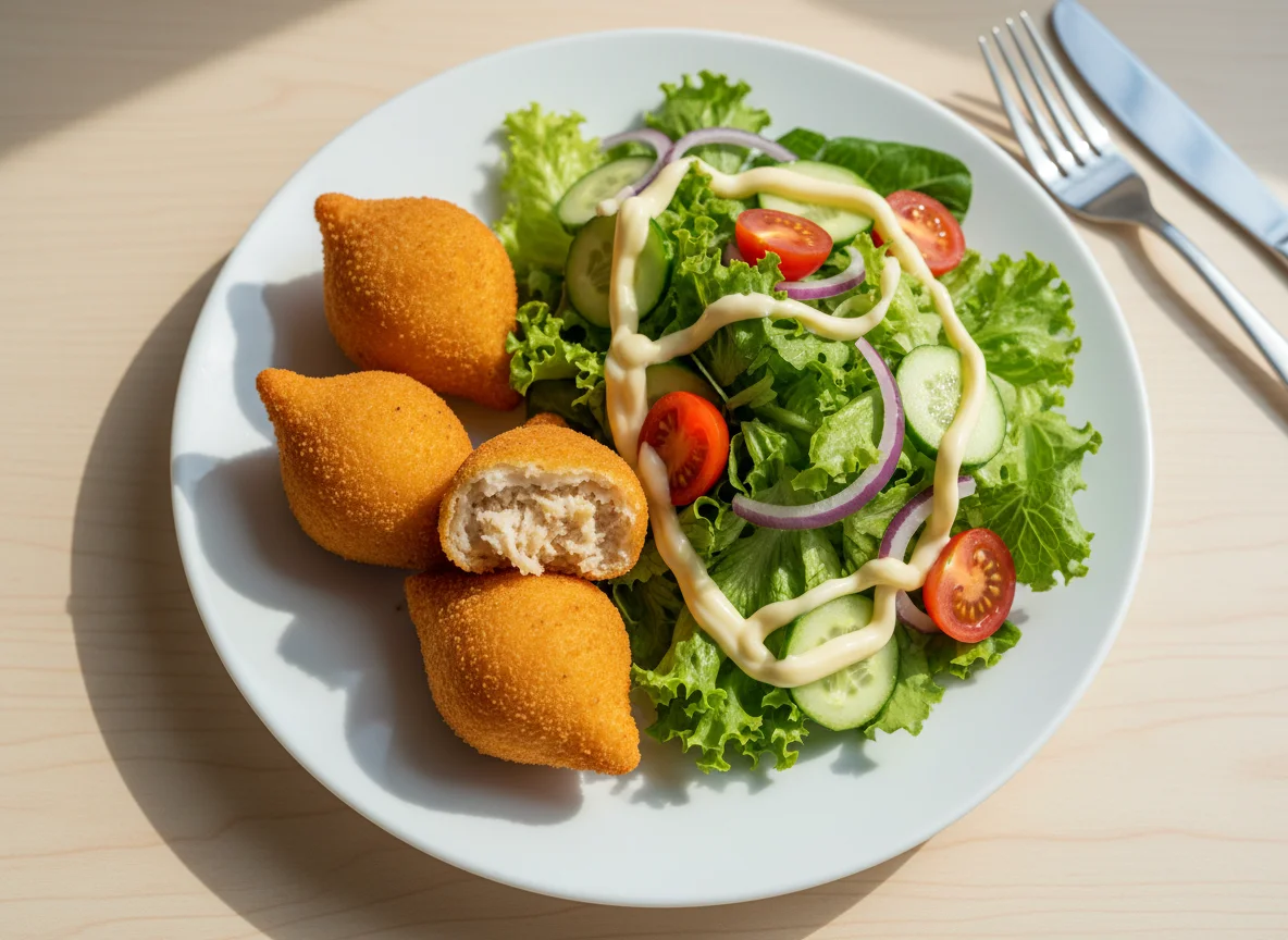 Salgados e Salada Mista photo