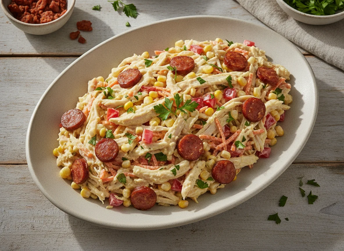 Salpicão de Frango com Linguiça e Tomate photo