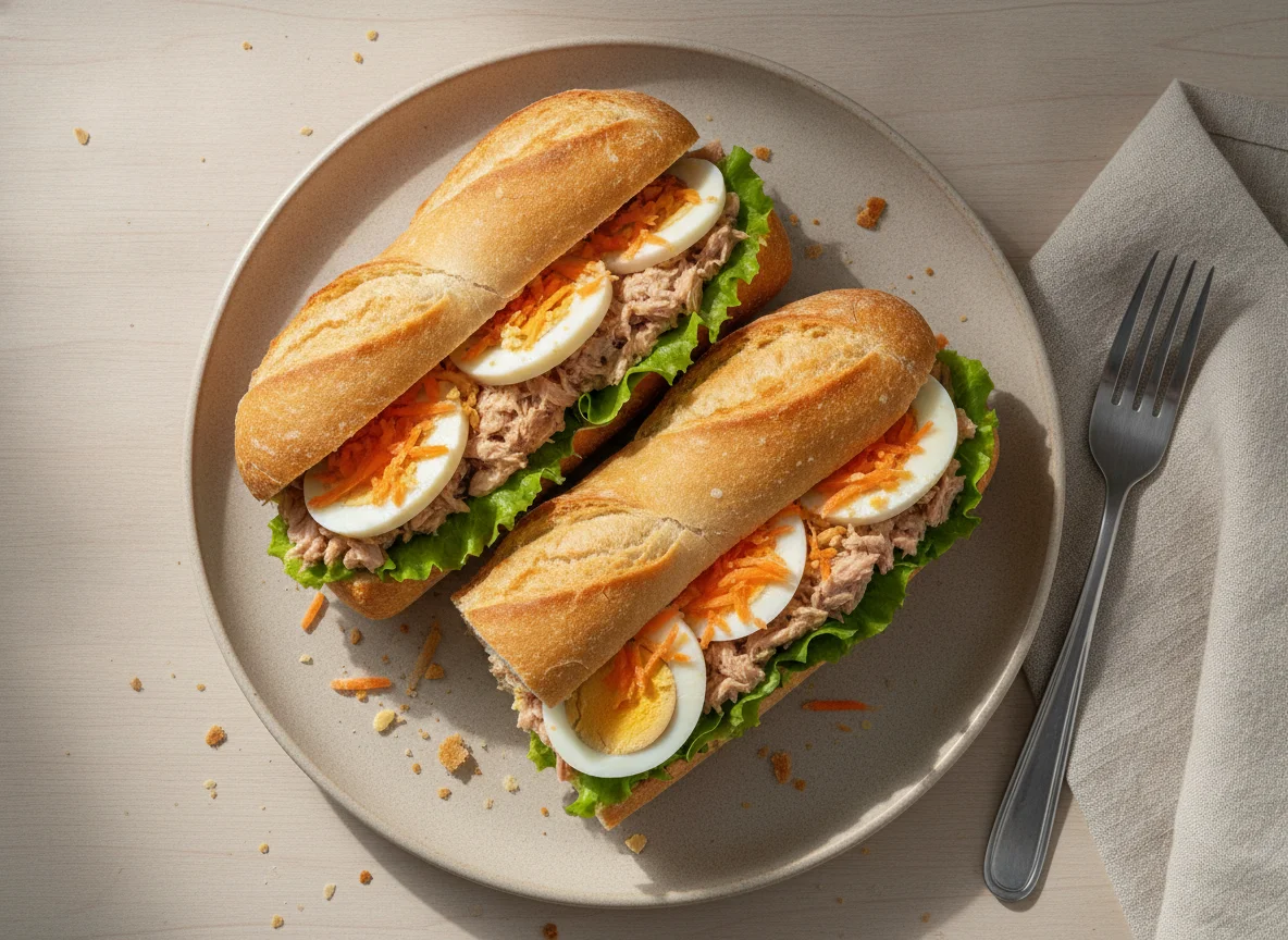 Sandes de Atum e Ovo photo