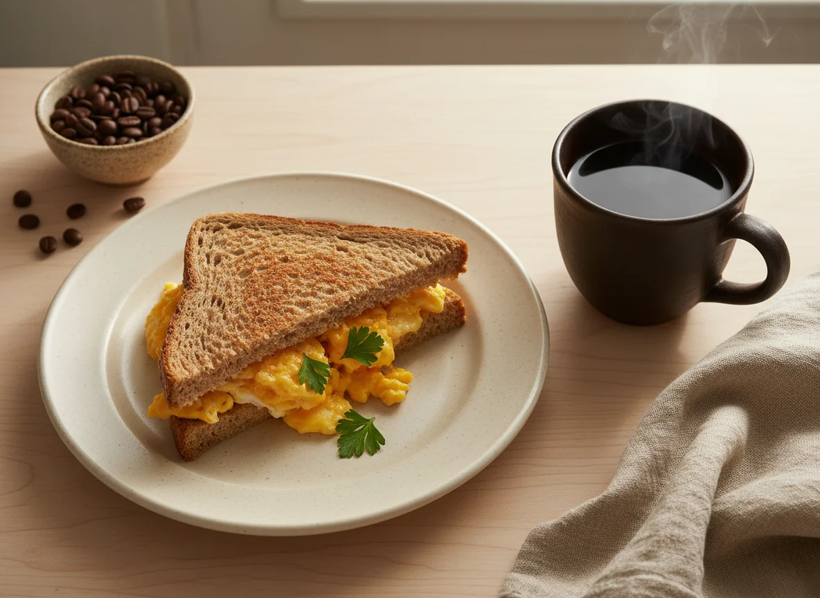 Sanduíche com Café photo