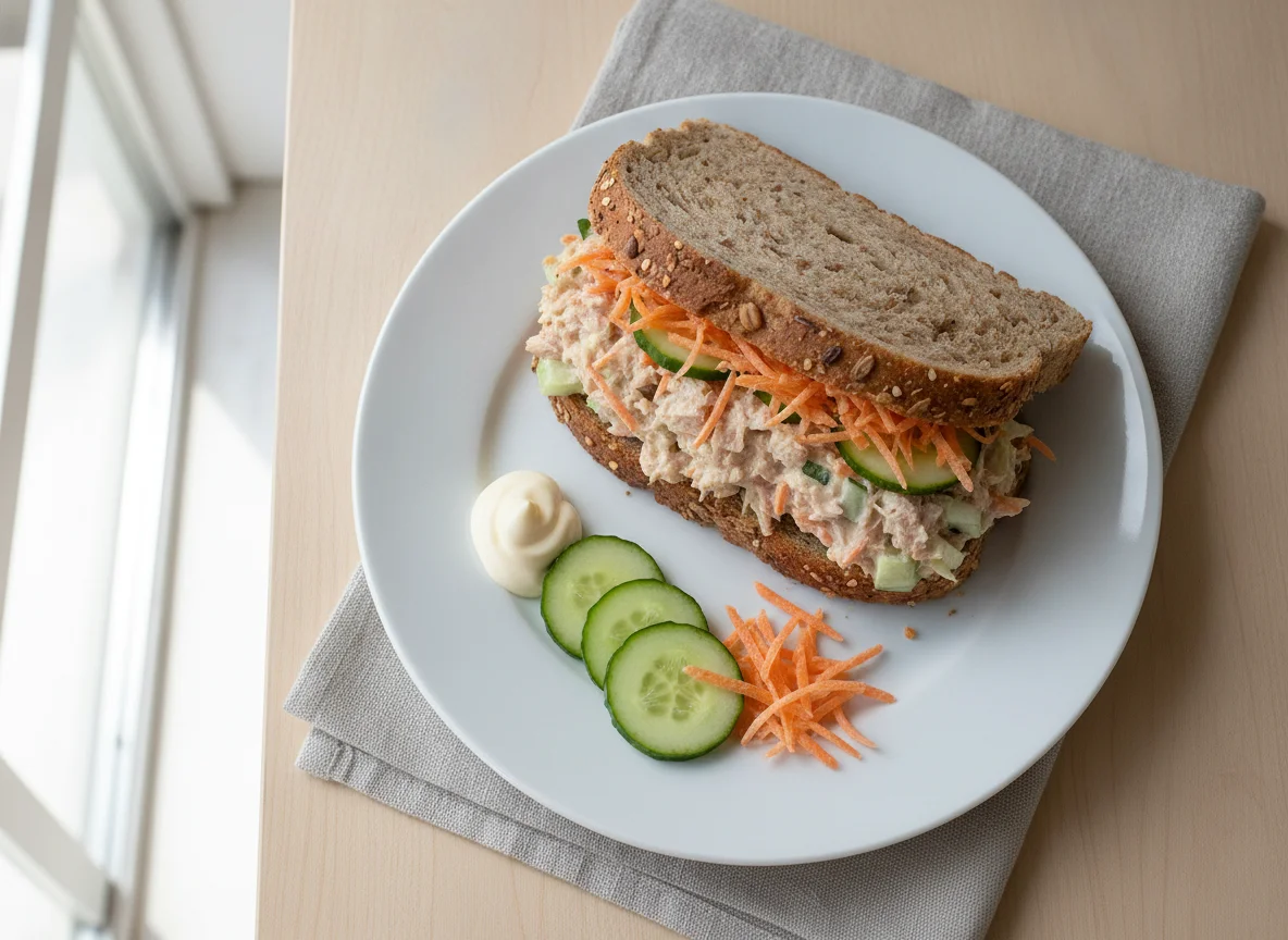 Sanduíche de Atum com Salada photo