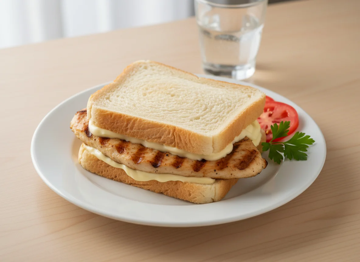 Sanduíche de frango com maionese photo