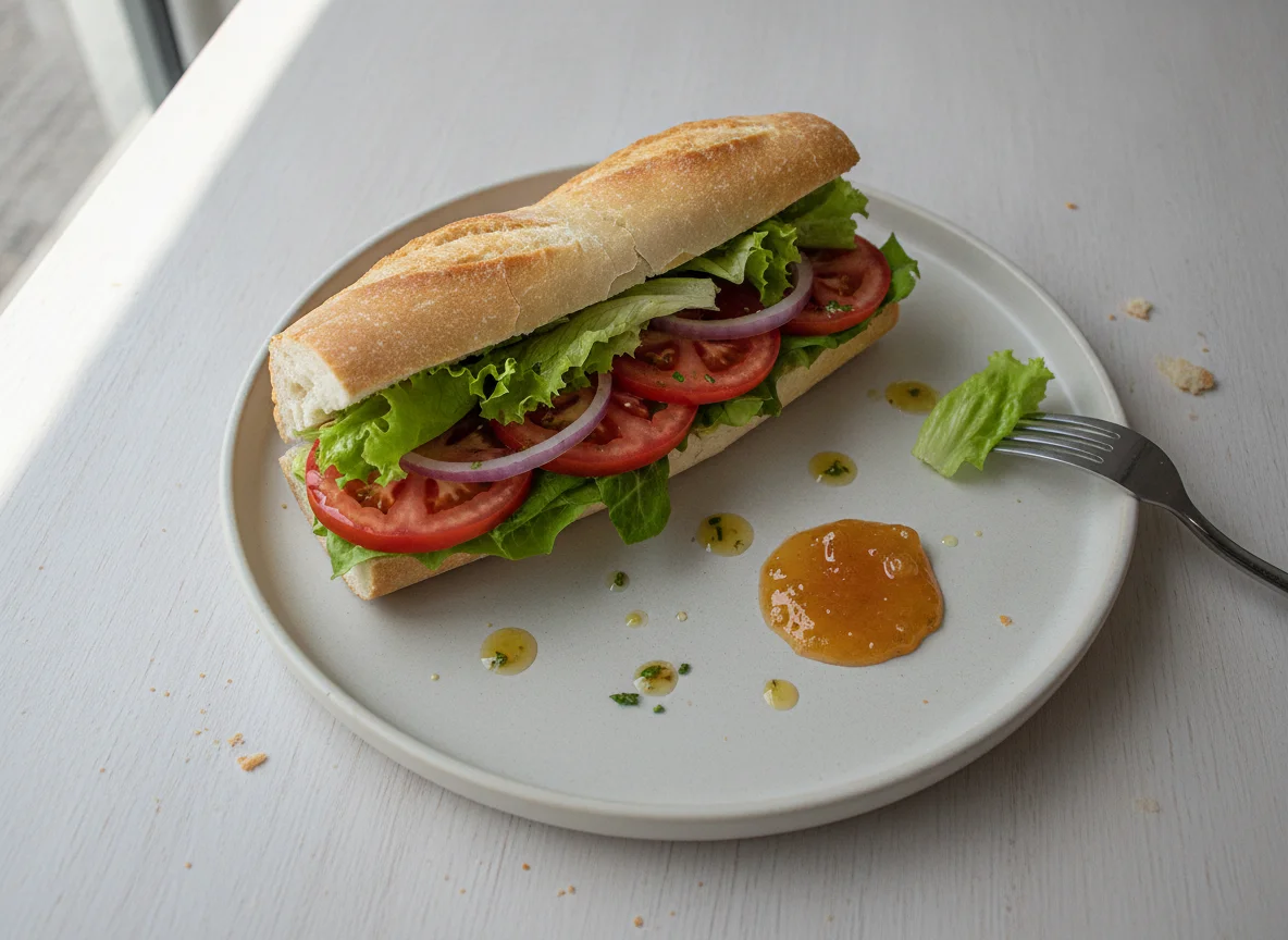 Sanduíche de Salada com Cebola Roxa photo