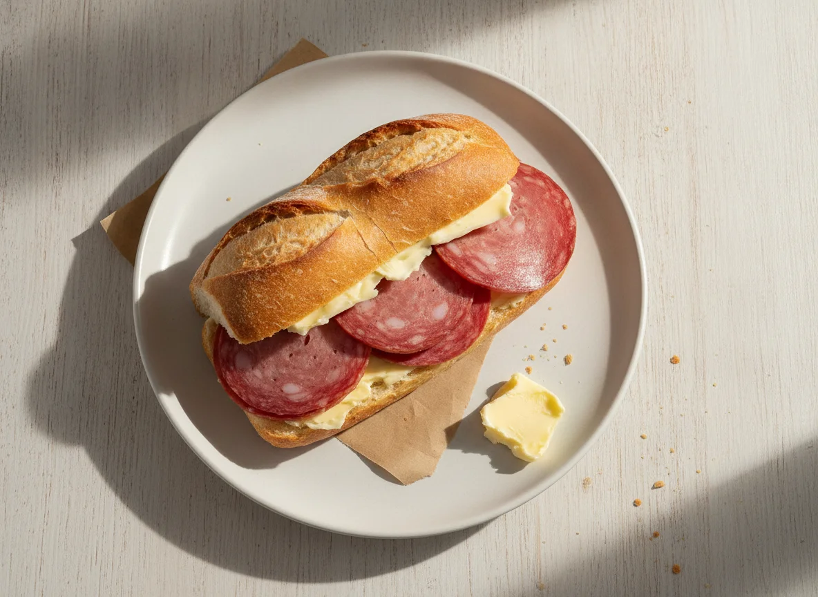Sanduíche de Salame photo