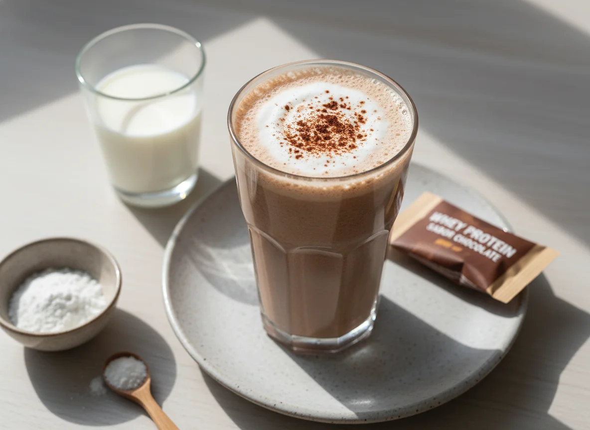 Shake de Leite, Whey e Creatina photo