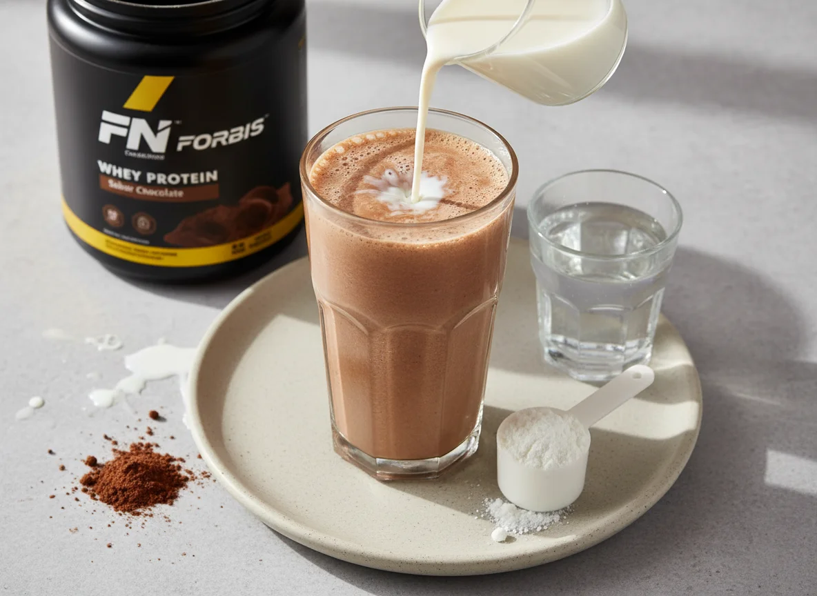 Shake de Whey Protein com Leite e Creatina photo