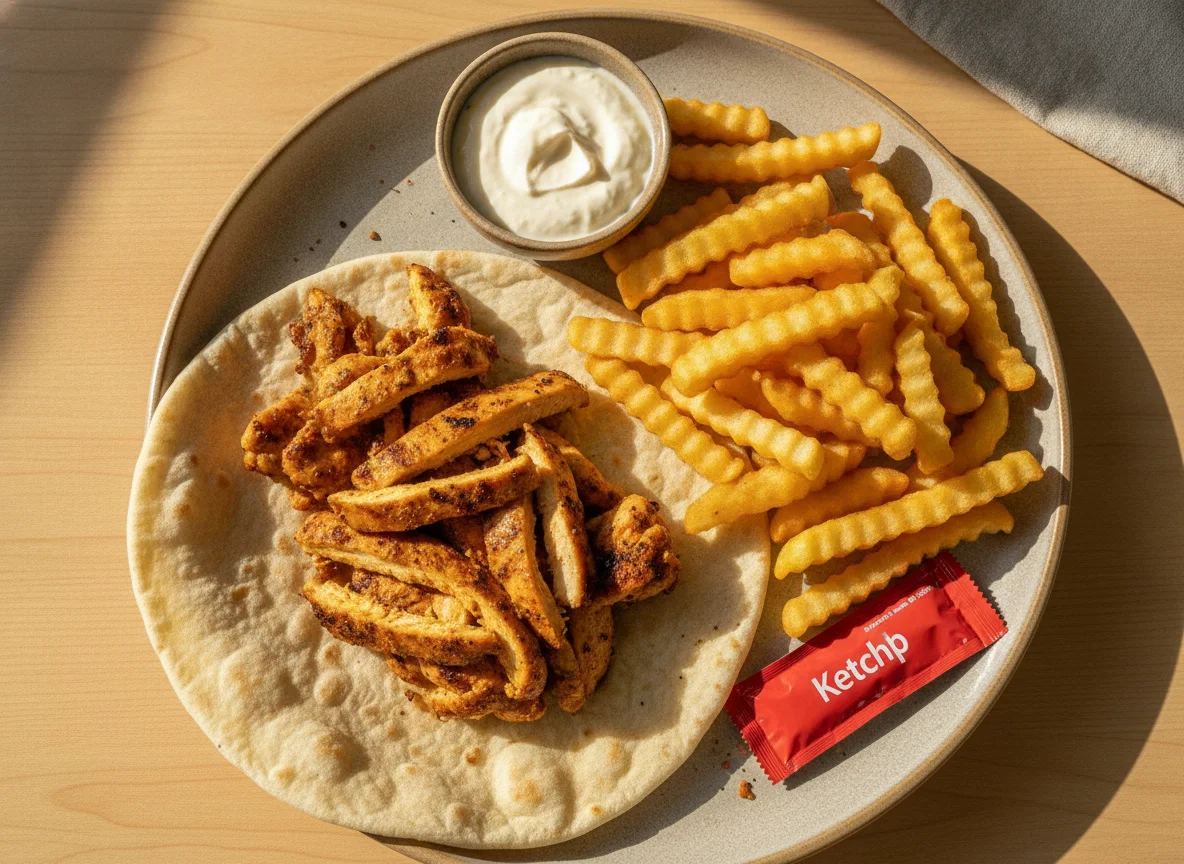 Shawarma com Batatas Fritas photo