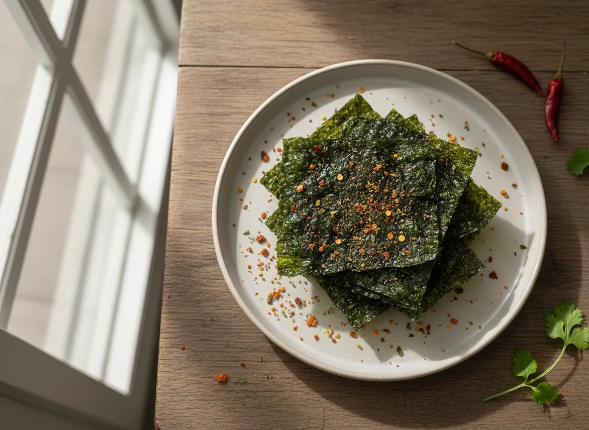 Snack de Alga Marinha Sabor Frango Picante photo