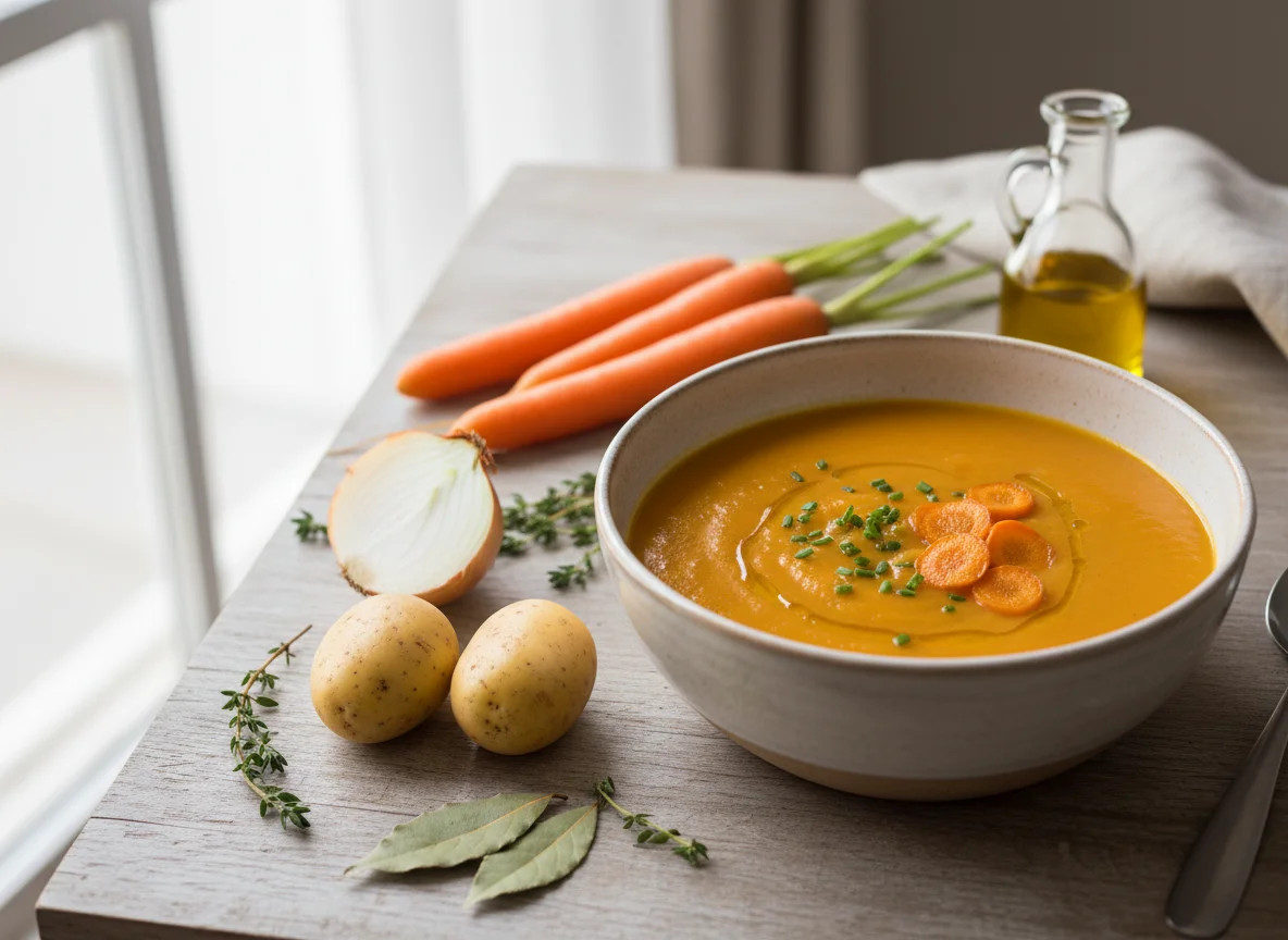 Sopa Cremosa de Cenoura photo