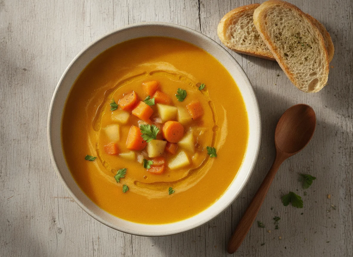 Sopa de Abóbora e Cenoura photo