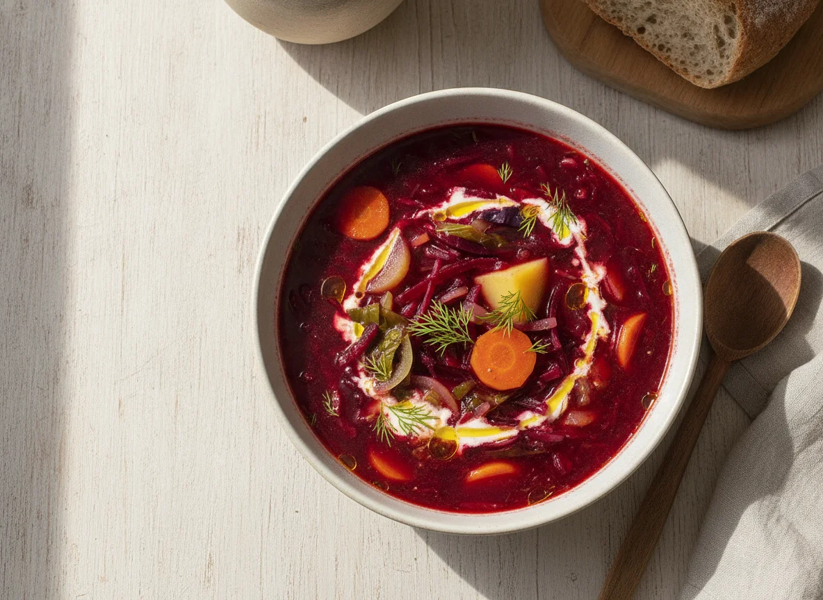 Sopa de Beterraba e Repolho (Borsch) photo