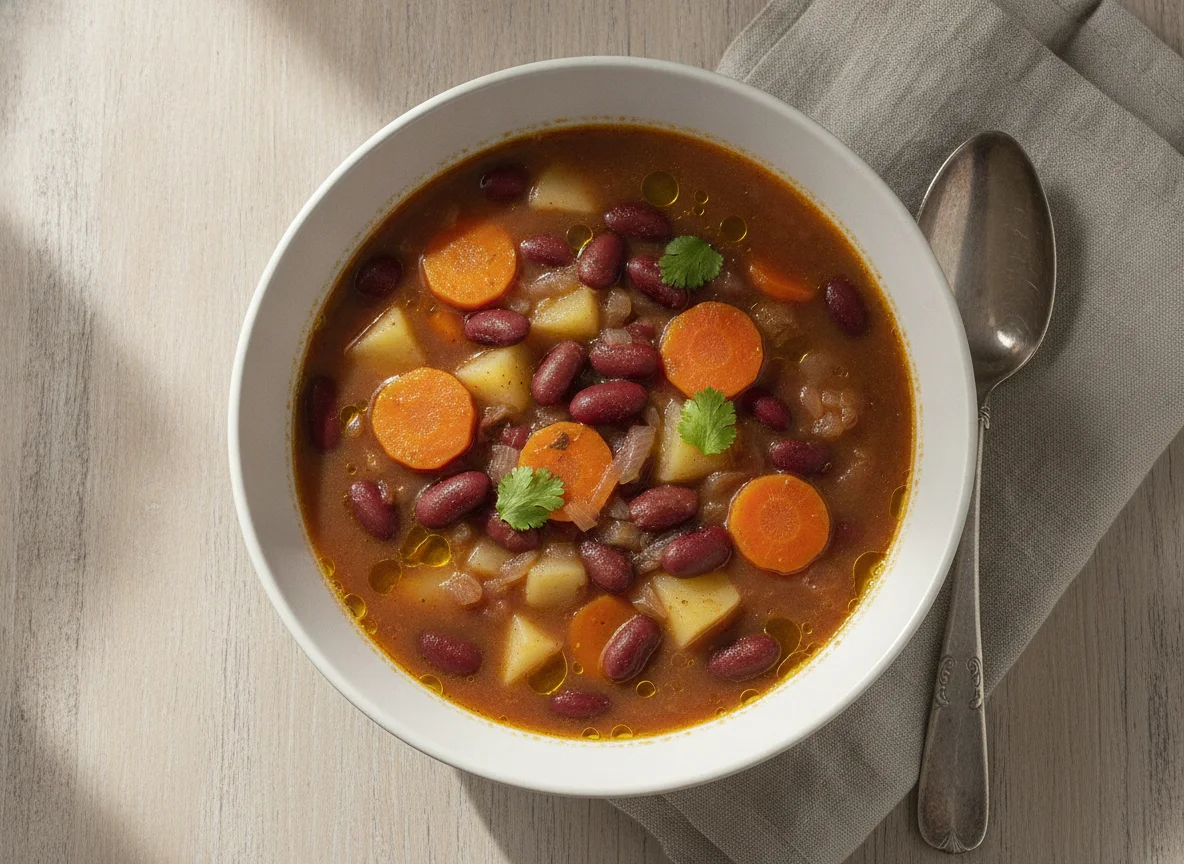 Sopa de Feijão com Batata e Cenoura photo