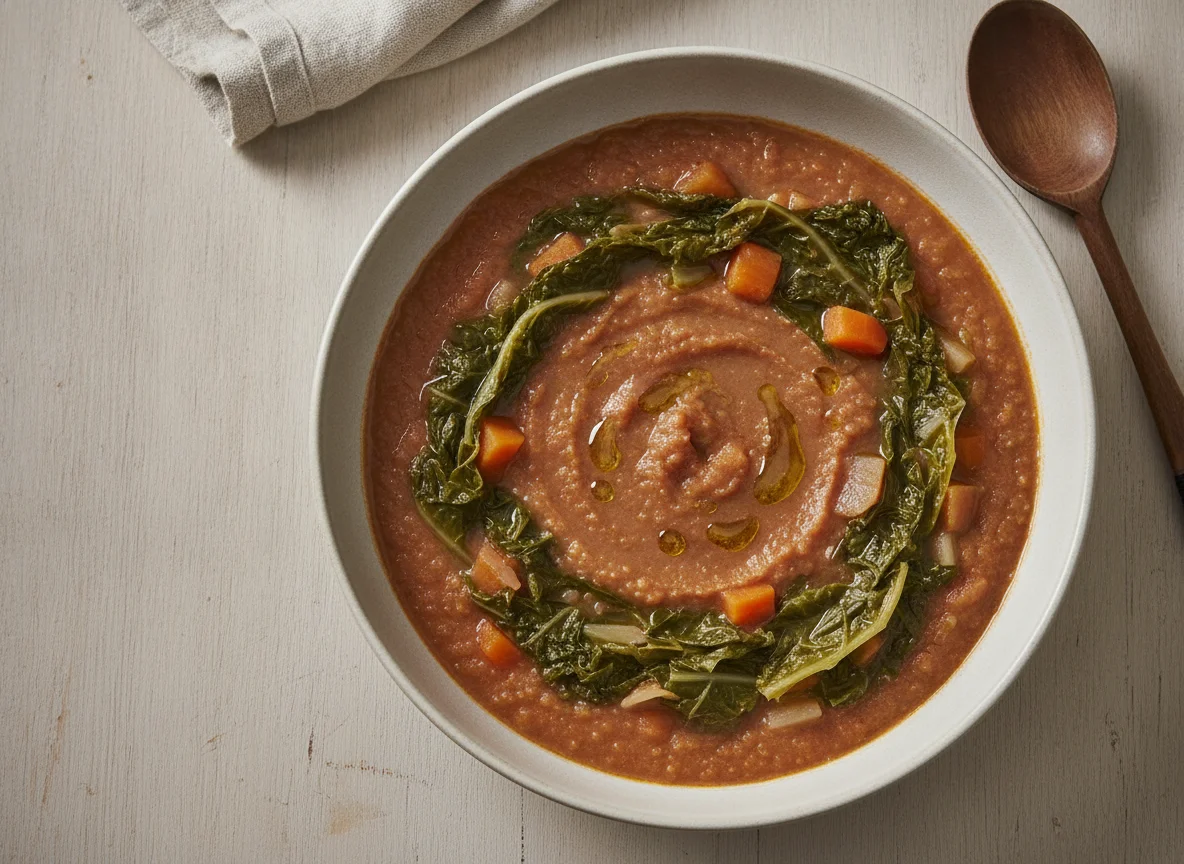 Sopa de Feijão com Couve photo