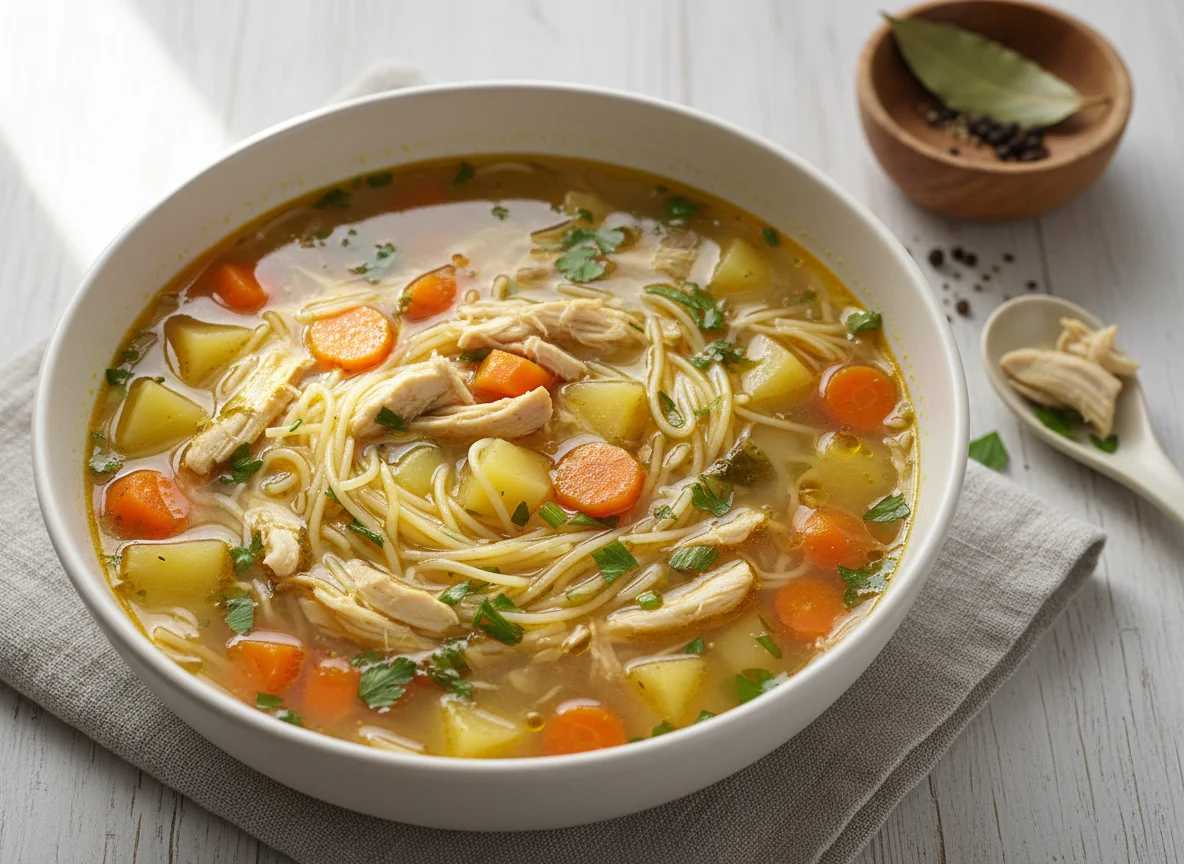 Sopa de Frango com Legumes photo