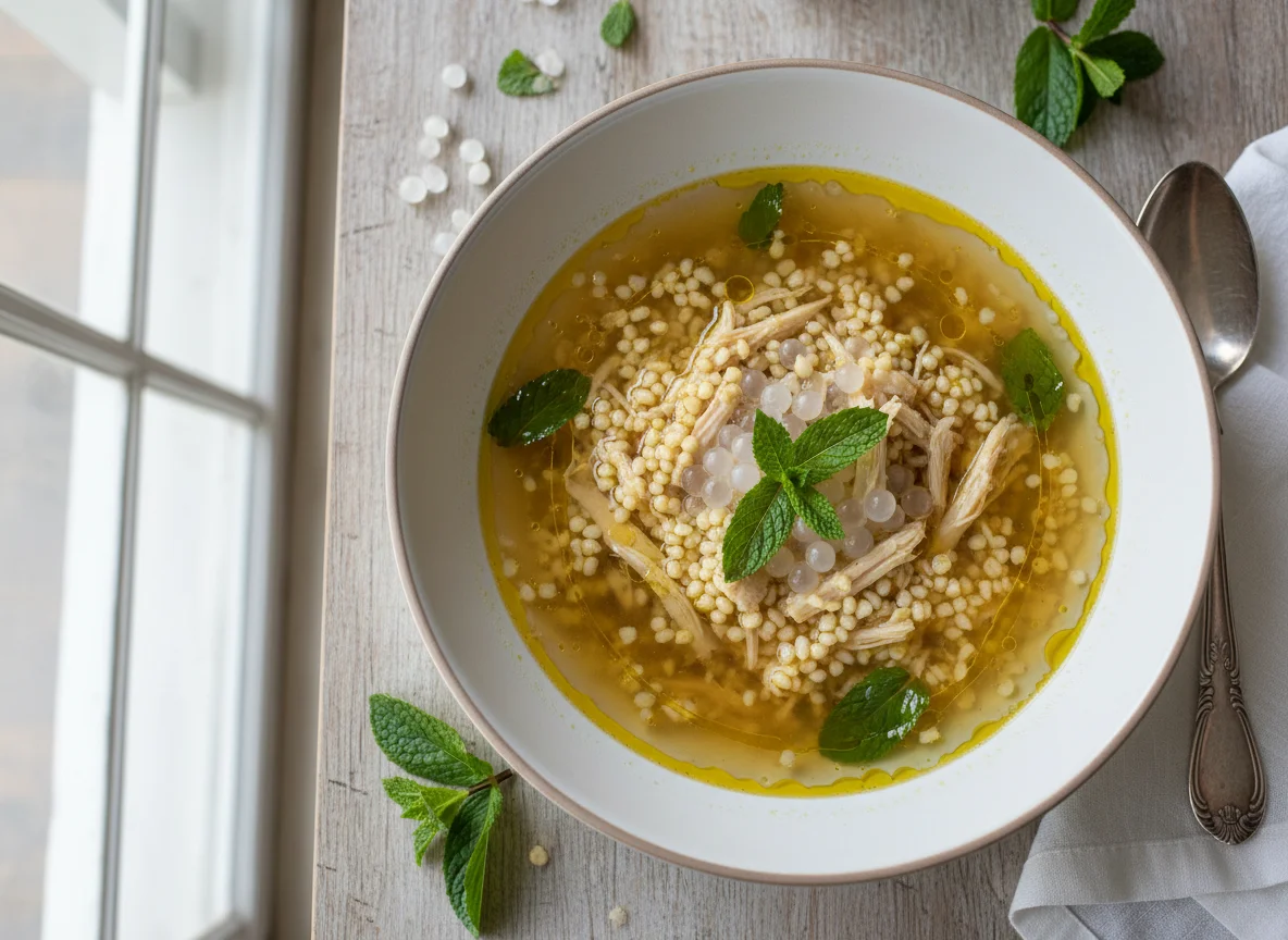 Sopa de galinha com massinha photo