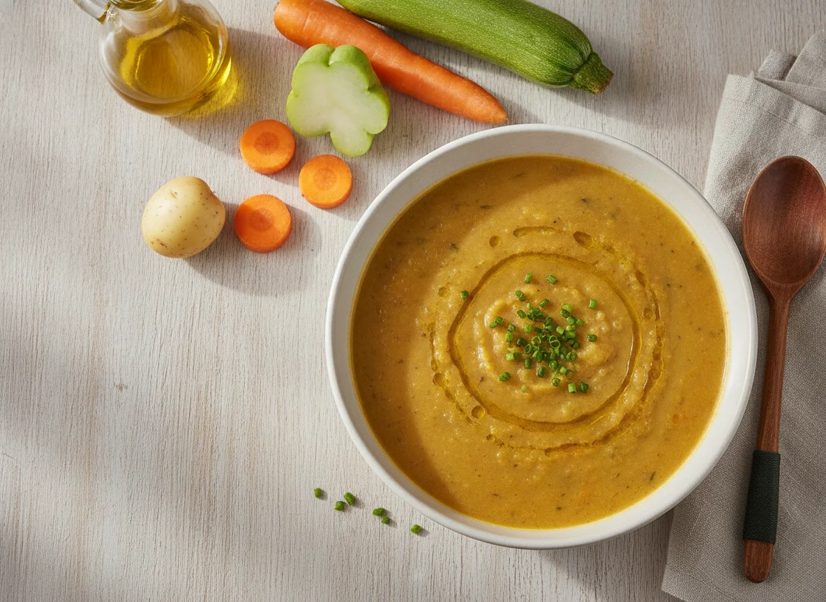 Sopa de legumes batida photo