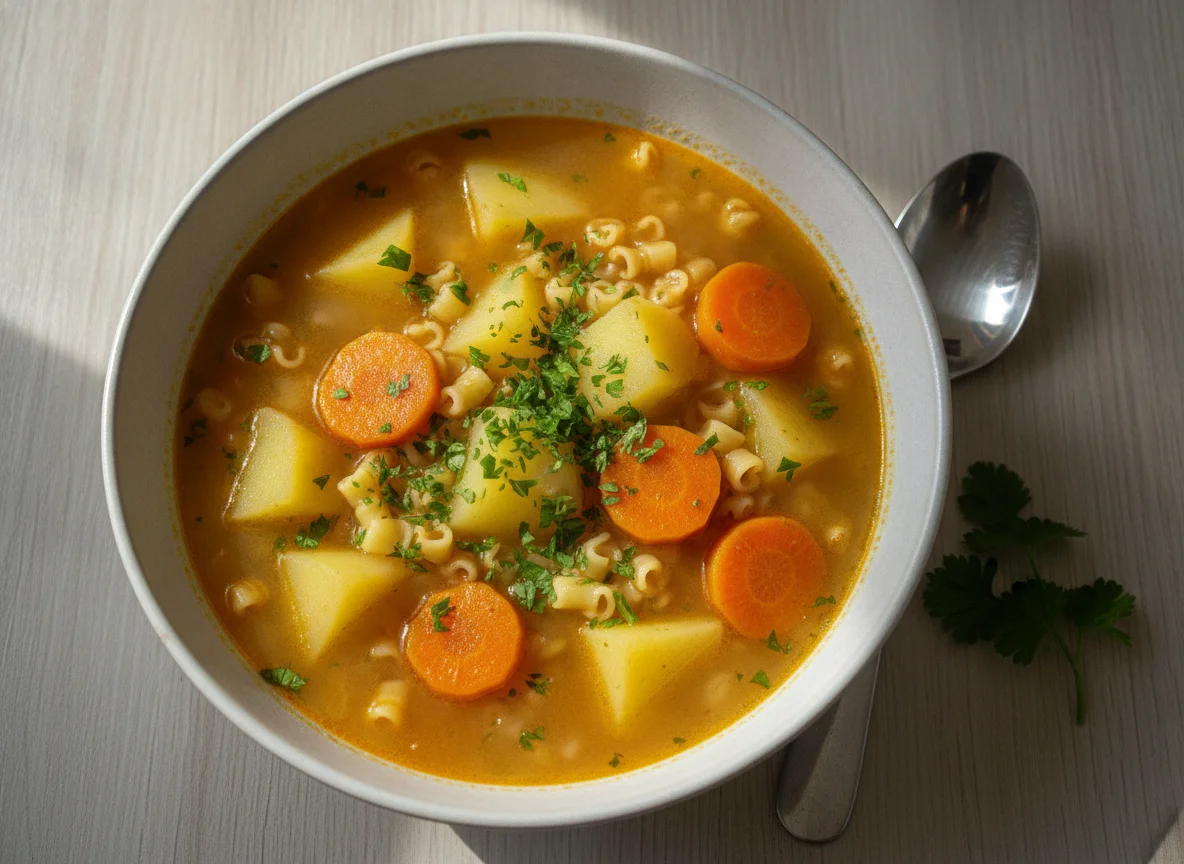 Sopa de Legumes com Batata e Cenoura photo